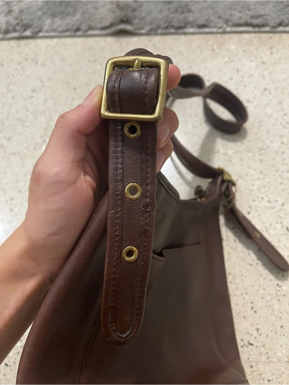 Coach Vintage Legacy 9816 Slim Duffle Mahogany Bag